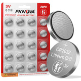 CR2032 3V Lithium Battery, 20 Pack, 3V Button Cell Battery, Lithium Coin Battery for Watches, Calculators, Car Remote, Key Fob