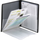Smead Organized Up Multi Pocket Organizer, Eight Pockets, Letter Size, Black