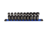 Astro Pneumatic Tool 78344 10Piece 3/8 Drive Nano Pinless Universal Impact Sockets Metric, Black