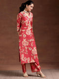 Libas Women'S Silk Blend Kurta Set (36760O0R Red 2Xl