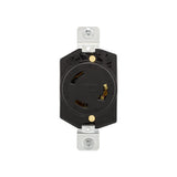 EATON Cooper Wiring Devices, L530RSingle Locking Receptacle, 30A 125V, 2pole, 3wire Grounding Back & Side Wire, Fed. SpeclW