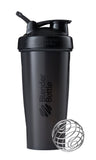 BlenderBottle Classic Shaker Bottle Perfect for Protein Shakes and Pre Workout, 28Ounce, Black
