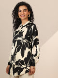 Libas Women'S Silk Blend Printed Straight Tunics (98175 Off White Off White Xl