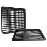 Air Fryer Tray 2PCS Carbon Steel Cooking Trays for Air Fryer Oven Mesh Baking Rack Nonstick Dishwasher Safe Removable Air Fryer