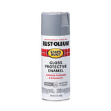 RustOleum 7786830 Stops Rust Spray Paint, 12 oz, Gloss Smoke Gray