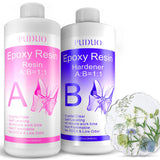 Epoxy Resin Clear Kit 64 OZ for Art, Jewelry Making, Crafts, Keychain - Including 32 OZ Resin and 32 OZ Hardener, Fast Curing 2