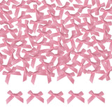 Meseey 100 Pcs Mini Dusty Rose Satin Ribbon Bows with Tape 1.5 Inch Self Adhesive Craft Bows Flowers Appliques DIY Craft for Sew
