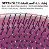 Olivia Garden Opal OG Detangler Brush Limited Edition Pink - OGD-GM2