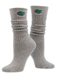 TCK NCAA College Slouch Socks Women, Cozy Scrunch Socks Womens (Florida Gators, Medium) - Florida Gators,Medium