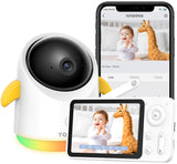 Baby Monitor with Camera and Audio WiFi/No WiFi: Baby Monitor WiFi Smartphone APP Control NightVision 4.3' Screen Smart Video Ba