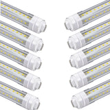 GOCuces 4ft T8 LED Tube Lights,36W 3600lm,White 6500K,R17d Base,45.8 inches End to End,60W F48T12 Fluorescent Bulb Replacement,B