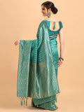 Leriya Fashion Womens Present Banarasi Silk Saree | Jacquard Rich Pallu Design | Golden Saree For Women | Cotton Silk Saree For