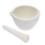 EISCO Porcelain Mortar & Pestle Set, 2oz (60ml) Unglazed Grinding Surface Excellent for Kitchen or Laboratory Grinds Powde