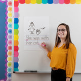 Really Good Stuff Jumbo Dry Erase Magnetic Draw and Write Page 1 Sheet, 17 x 22 | for Whiteboard or Fridge, Classroom Essent