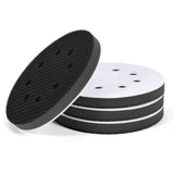 YUCDXFV 4Pack 5 Inch 8 Holes Orbital Sander Foam Pad,Hook and Loop Foam Sanding Pads,Sponge Cushion Buffer Backing Pad for Orbit