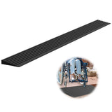 Nuvium 0.6 Rise Threshold Ramps for Doorways, 2000 Lbs Load Capacity, 35.5 Wide Natural Rubber Power Wheelchair Ramp is Adjustab