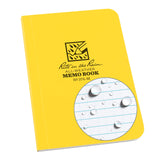 Rite In The Rain Weatherproof Soft Cover Notebook, 3.5 x 5, Yellow Cover, Universal Pattern (No. 374-M)