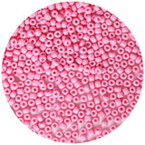 Bala&Fillic Pink Color 4mm Seed Beads About 1200pcs/100Grams in Bag, 6/0 Glass Craft Beads for Making Bracelet and Necklace (Pin