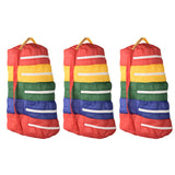 Urbane Home Pack Of 3 Upto 5 Pair Foldable Shoe Organiser Cover For Travel | Hanging Sandal/Shoes Packing Pouch & Storage Bag Wi