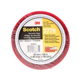 3M TALC Scotch Security Message Box Sealing Tape 3779, Clear, 48 mm x 100 m, 1 Roll, Individually Wrapped Conveniently Packaged