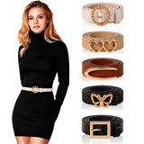 Srkspyfd 5Pcs Fashion Belt Set, Belt For Women Dresses, Versatile Waist Belts For Casual And Formal Wear, Ladies Belt Collection