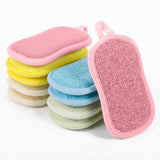 Dual Sided Kitchen Sponges and Scrubbers 10Pack, Microfiber NonScratch Scouring Pads for Dishes, Pots, Pans, Stainless Steel,