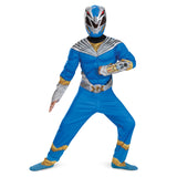 Disguise Blue Ranger Costume for Kids, Official Muscle Padded Power Rangers Cosmic Fury Costume, Child Size (4-6)