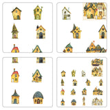 MERISHOPP 15 Pieces Scrapbook Decorative Paper Cardstock Stickers for Planners Collage Style A