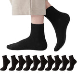 JBox Crew Socks For Women Casual Cotton Socks Soft Breathable Dress Socks 10 Pairs, 01Black(10 Pairs), 69