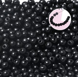 1500pcs 6mm Black Wooden Beads Bulk for Craft- Hole 2mm, Wood Loose Spacer Beads for Bracelet/Necklace/Jewelry and Crafts Making