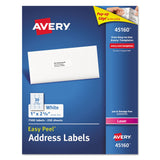 Avery 45160 Address Labels for Laser Printers, 1 x 25/8, White, 7500/Box