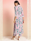 Anni Designer Women'S Rayon Viscose Straight Printed Kurta With Pant (Dodero Green_S_Green_Small),Green,S,Rayon Blend,Classic,