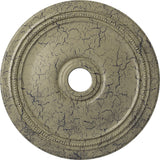 Ekena Millwork CM24DICSC Diane Ceiling Medallion, 24OD x 3 5/8ID x 1 1/4P (Fits Canopies up to 6 1/4), Hand-Painted Castle Stone