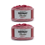 Bernat Blanket Ombre Burgundy Ombre Yarn - 300g/10.5oz - Polyester - 6 Super Bulky - 220 Yards - Knitting/Crochet, 2 Pack, Burga