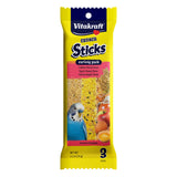 Vitakraft Crunch Sticks Parakeet Treat - Honey, Egg, and Apple- Pet Bird Treat Toy - Variety Pack, 2.5 oz