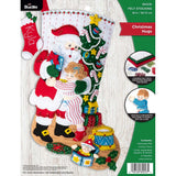 Bucilla Hugs, Felt Applique Christmas Stocking Kit, 18 (89253E)