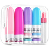 Gemice 16 Pack Travel Size Bottles, TSA Approved Leakproof Travel Containers for Toiletries, Silicone Refillable Travel Essentia