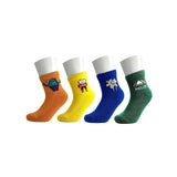 Magicpop Kids Cotton Terry Socks For Boys & Girls | Terry Cushioned Socks | UltraSoft & Breathable | Stretchable Socks For Scho