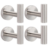 Livabber Bathroom Towel Hooks, 304 Stainless Steel Robe Shower Hooks Wall Mounted, Heavy Duty Towel Hangers for Bathroom Kitchen