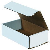 Aviditi White Corrugated Cardboard Mailing Boxes, 7 x 4 x 2 Inches, Pack of 50, CrushProof, For Shipping, Mailing and Storing (