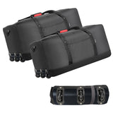 Finnhomy 2PK 120L Foldable Rolling Duffel Bag with 3 Wheels, Light Weight Travel Duffel bag with Large Loading Capacity, 32 inch