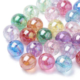 UR URLIFEHALL 112 Pcs 500 G 20mm Colorful Transparent Acrylic Beads Chunky Bubblegum Beads with Glitter Powder for DIY Supplies