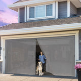 Magnetic Garage Door Screen 16x9 ft for 2 car Garage - Multiple Sizes - Easy Install Durable Fiberglass - Hands Free Entry - Hom