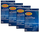 EnviroCare Replacement Vacuum Cleaner Bags Designed to fit Eureka, Beam, Electrolux, StarBrute, Kenmore, Mastercraft, Nutone, C