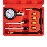 Orion Motor Tech Compression Tester, 8PCS Engine Cylinder Pressure Gauge for Petrol Gas Engine, 0-300PSI Engine Compression Test