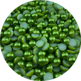 LIMAOLLY 400pcs 10mm Flatback Half Pearls Round Crafts Beads for Jewelry Making DIY Scrapbook Shoes Clothes Cup Nail Art Decorat