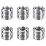 HARFINGTON 6pcs Thread Repair Inserts M16 x 2 Male to M12 x 1.75 Female Thread 15mm Long Stainless Steel Reducing Nuts Metric Se