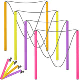 FairySandy 8 Pieces Giant Bubble Wands Big Bubble Wands for Kids Outdoors Toy for Birthday, Outdoor Activities, Party Favors, So