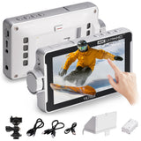 VILTROX DC-V1 5.5 Inch Touchscreen Camera Field Monitor, 4K HDMI DSLR Camera Monitor with Battery Sunshade Input Output Peaking