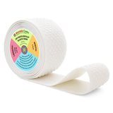 Mandala Crafts 2 Inch Elastic Silicone Gripper Tape for Clothing - 5 Yds Dotted Non Slip Elastic Band for Sewing - Off White Sil